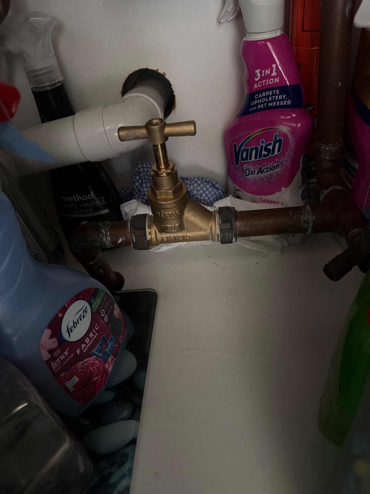 New toilet cistern and leak on main stop cock underneath the kitchen sink near North End Close, Morpeth — PK Plumbing