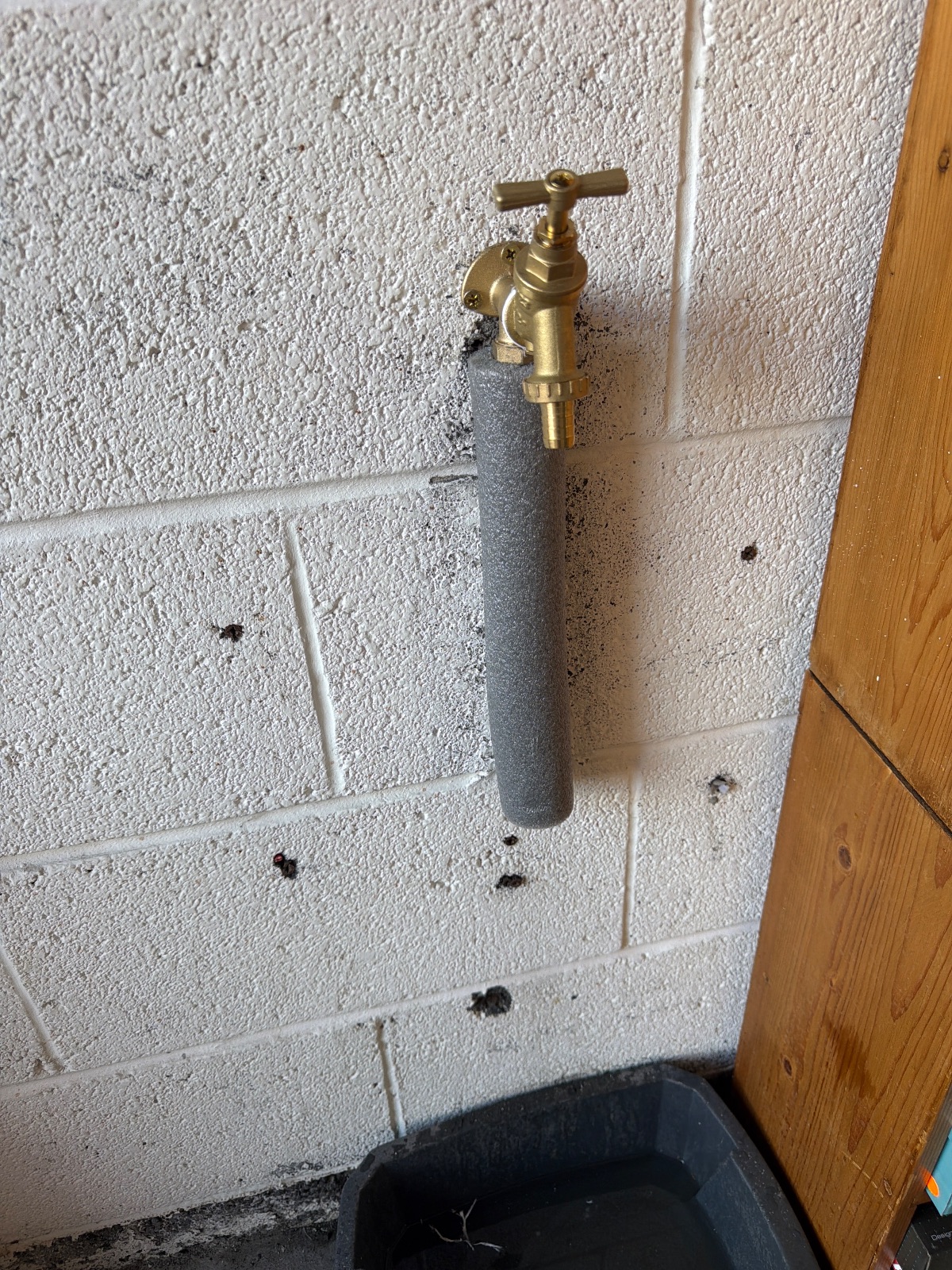 New outside tap in garage near The Hollys, Birtley — PK Plumbing