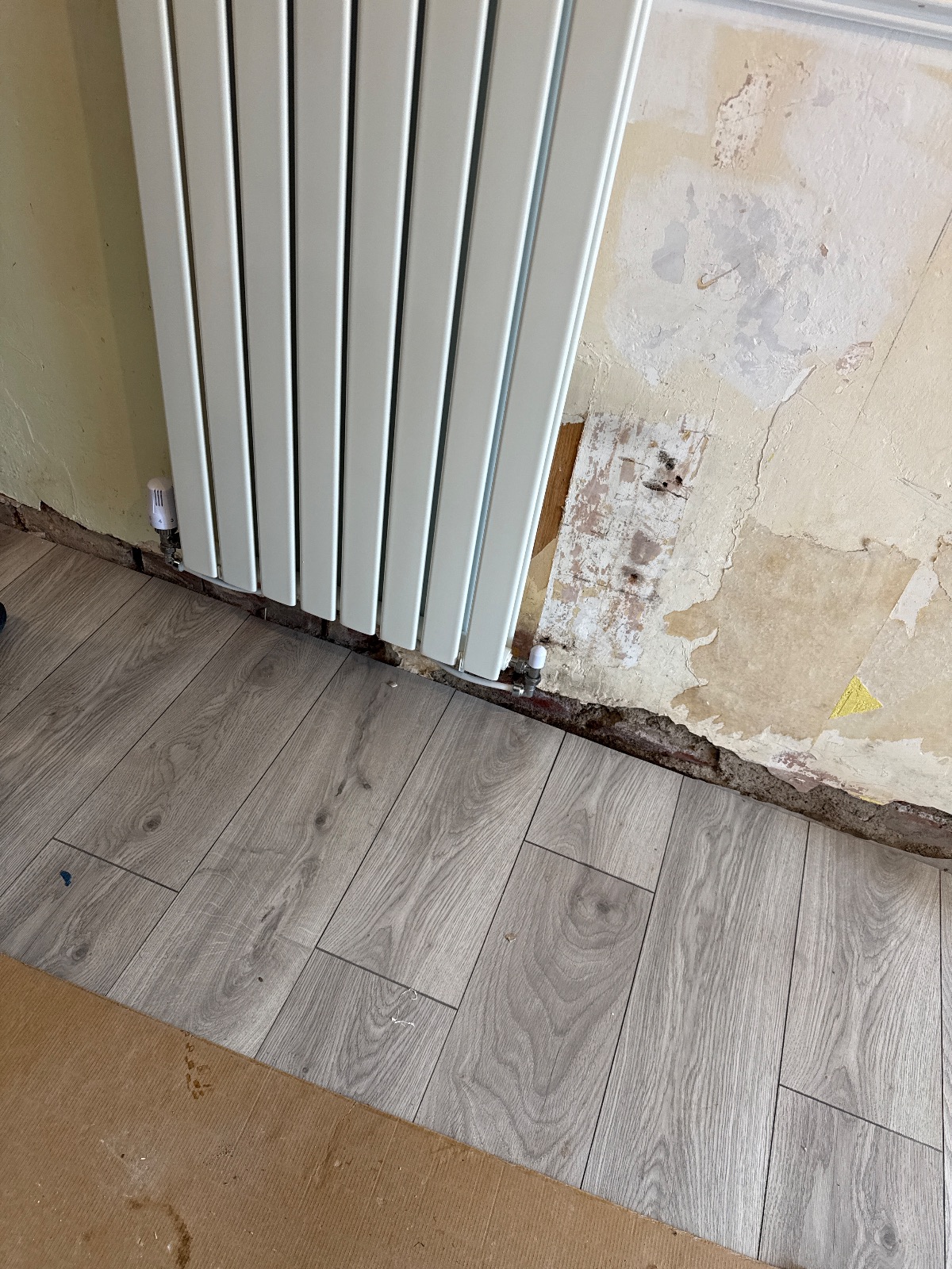 remove old radiator and instal the new one client bought near belloc avenue, South Shields — PK Plumbing